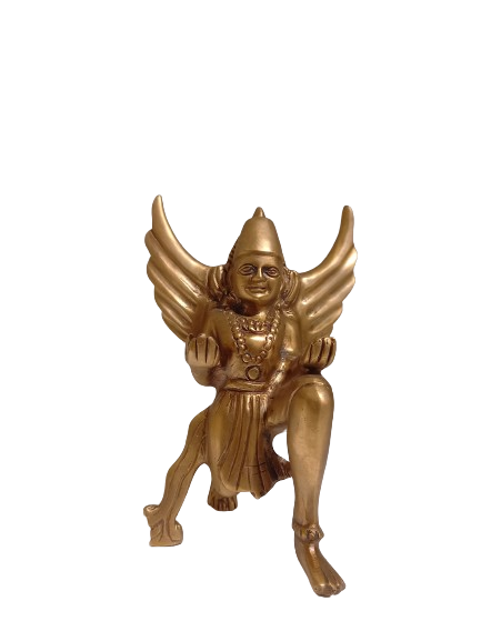 Majestic Garuda Brass Sculpture