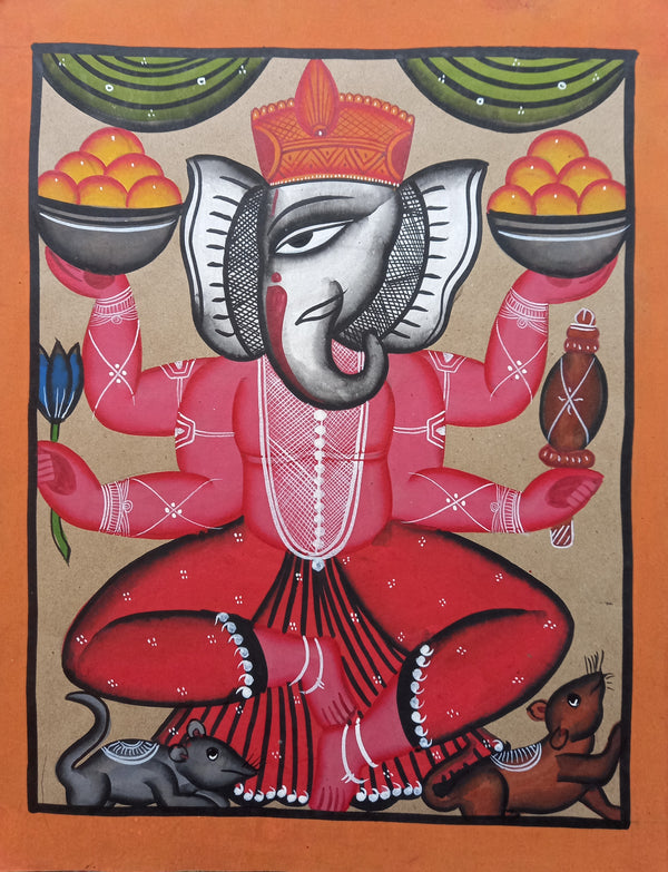 M Bengal Pattachitra Ganpati