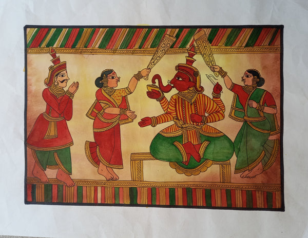 M Chitrakathi Art on Paper