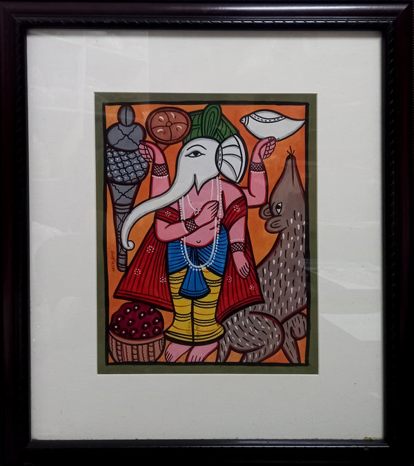 L Bengal Pattachitra Ganpati