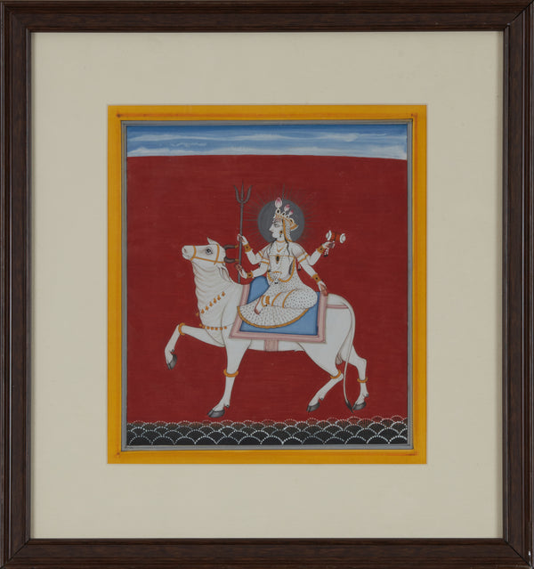 L Miniature Mata On Cow 15x14