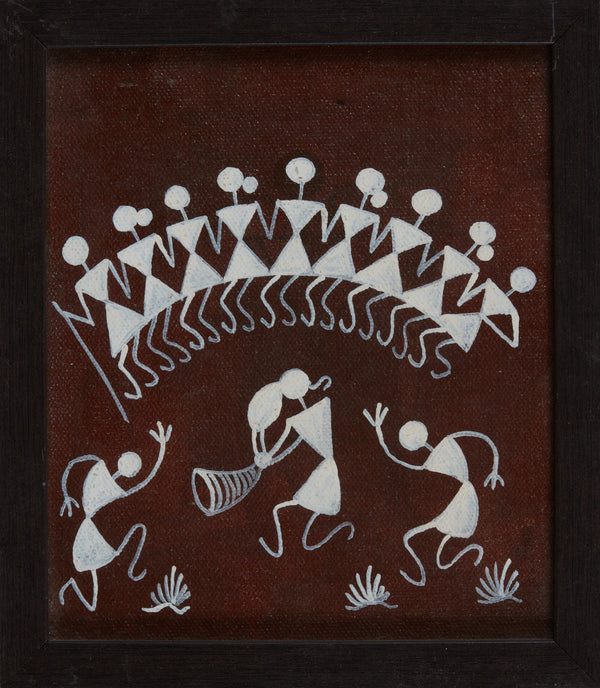 M Warli On Canvas 8x6