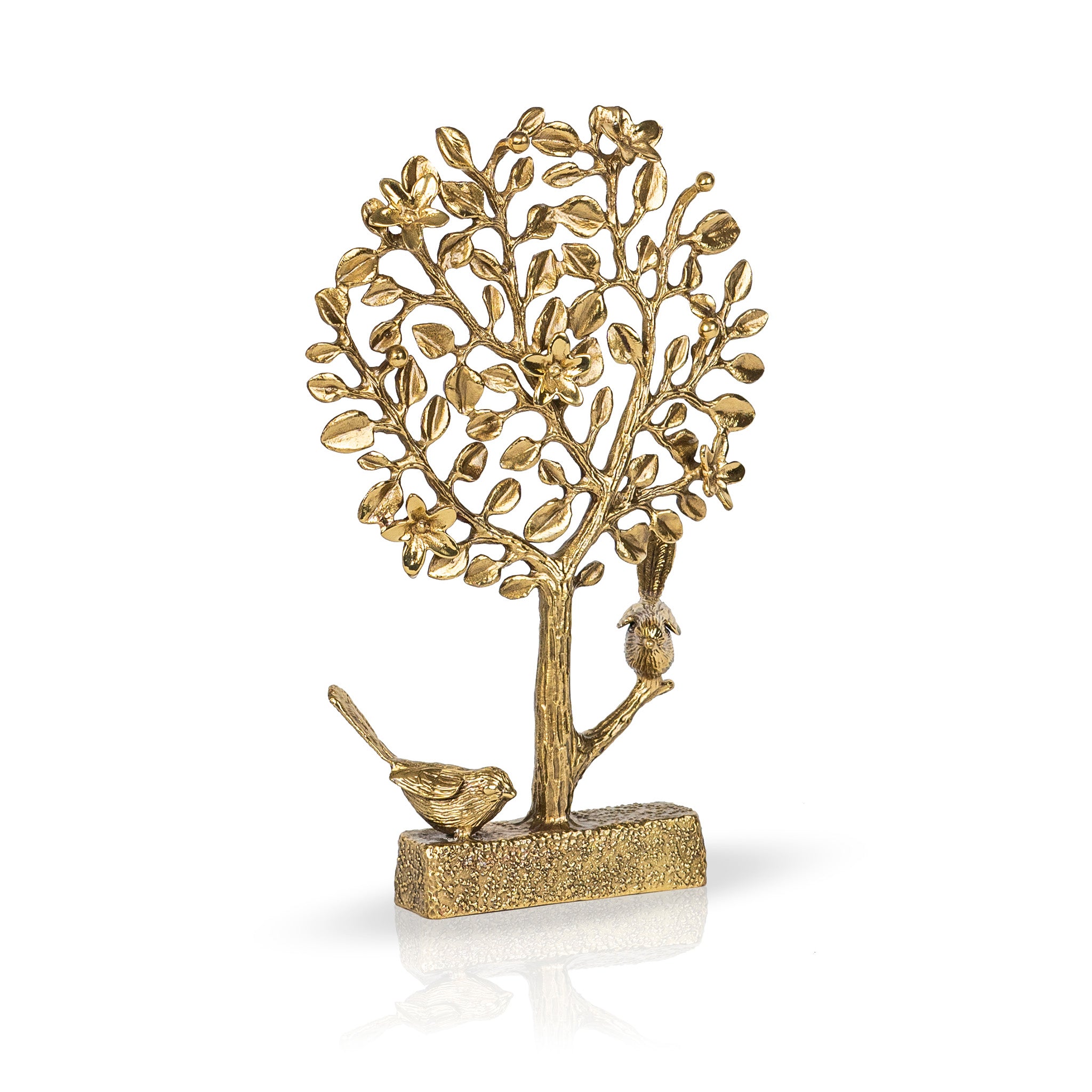 Brass tree of life with birds – baayadesign