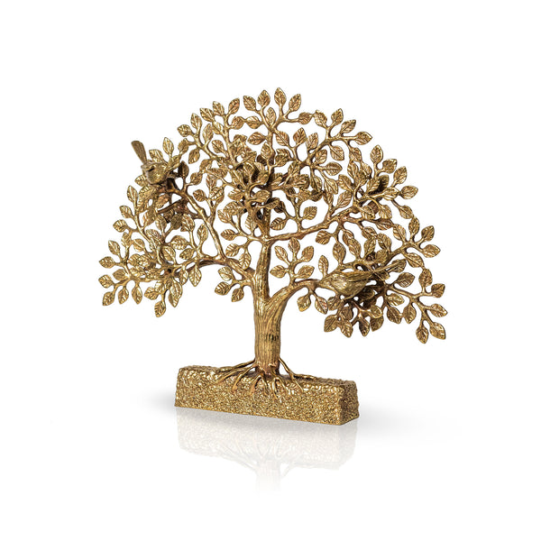 Mahabodhi Brass Tree With Bird