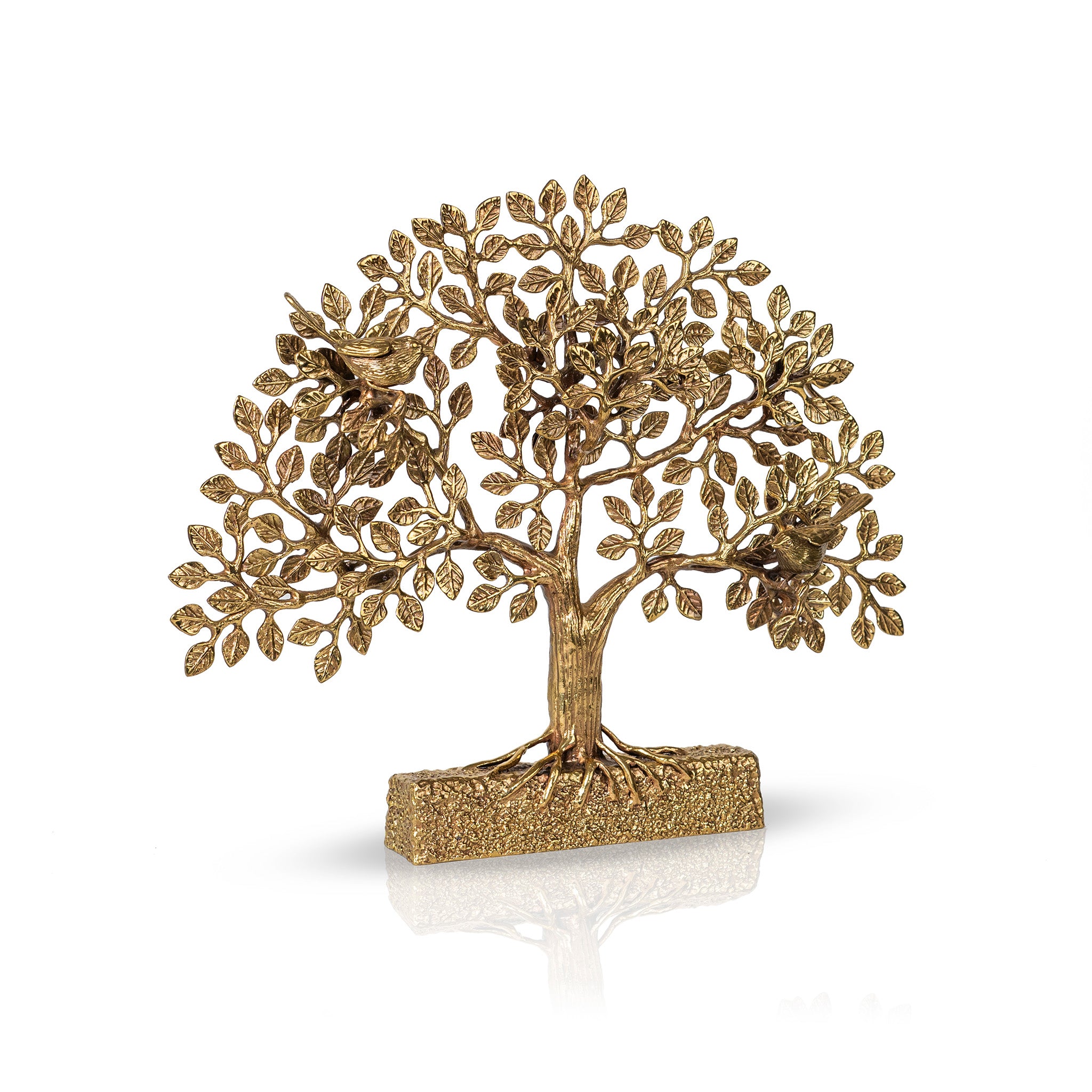 Mahabodhi Brass Tree With Bird – baayadesign