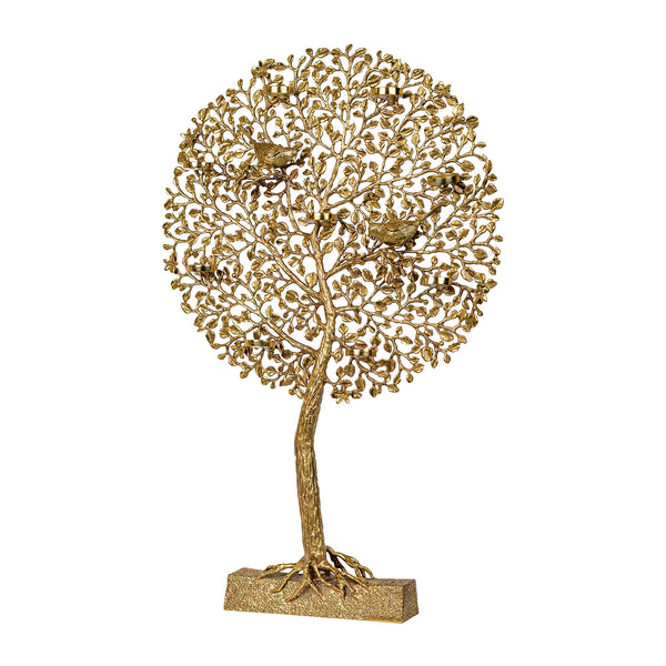 Brass Tree Of Life With Candle Stand