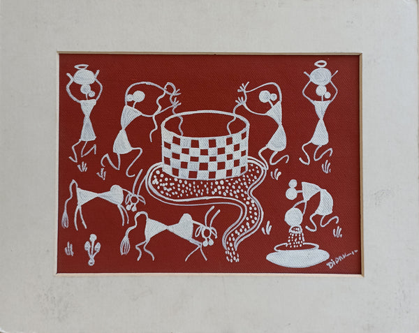 M Warli On Canvas