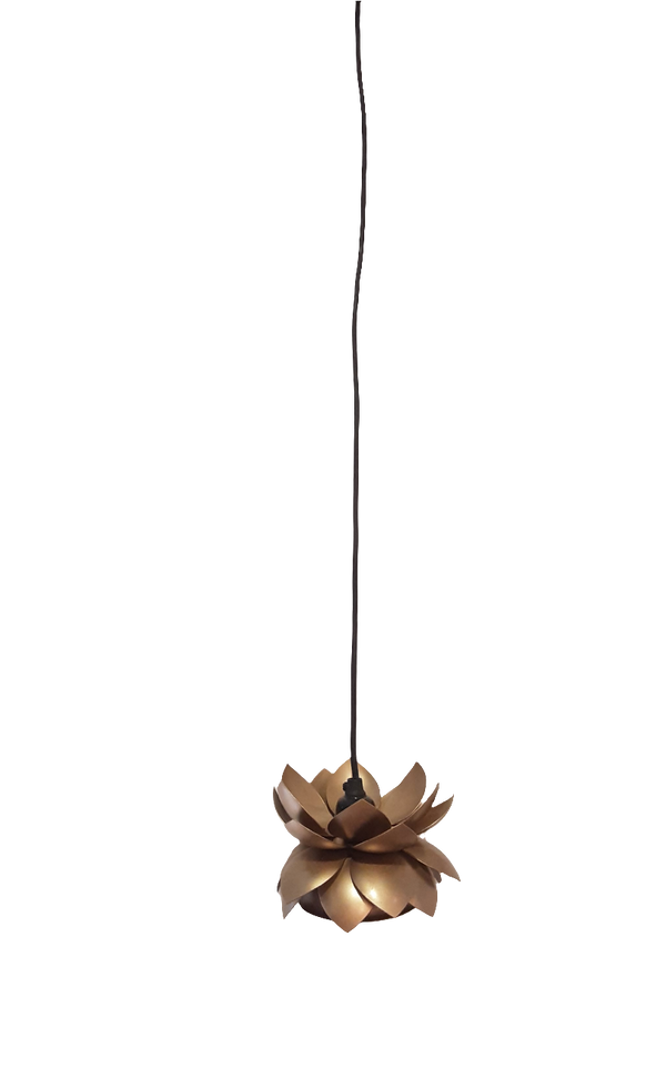 Sarowar Lotus Hanging Copper Lamp (Gold)