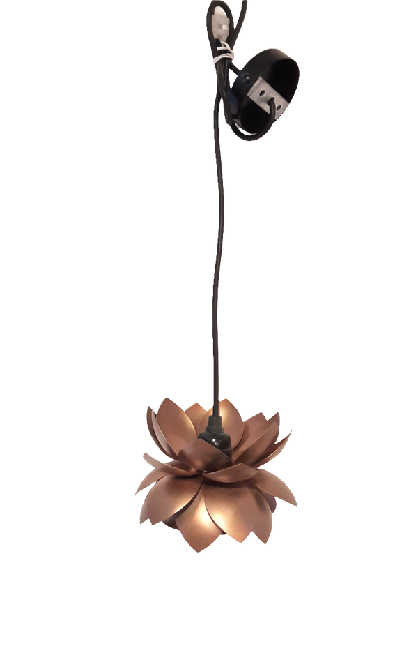 Sarowar Lotus Hanging Copper Lamp (Pink)