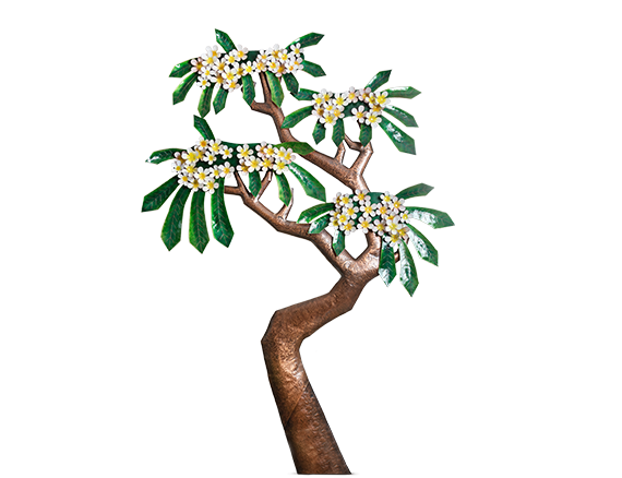 Plumeria Tree of Life Mural