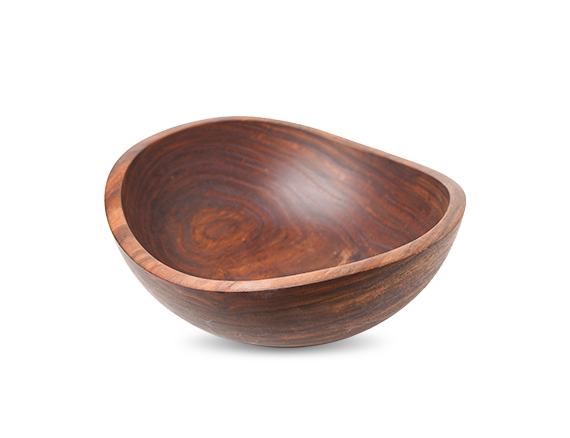 Handmade Timber Snack Bowl (Large)