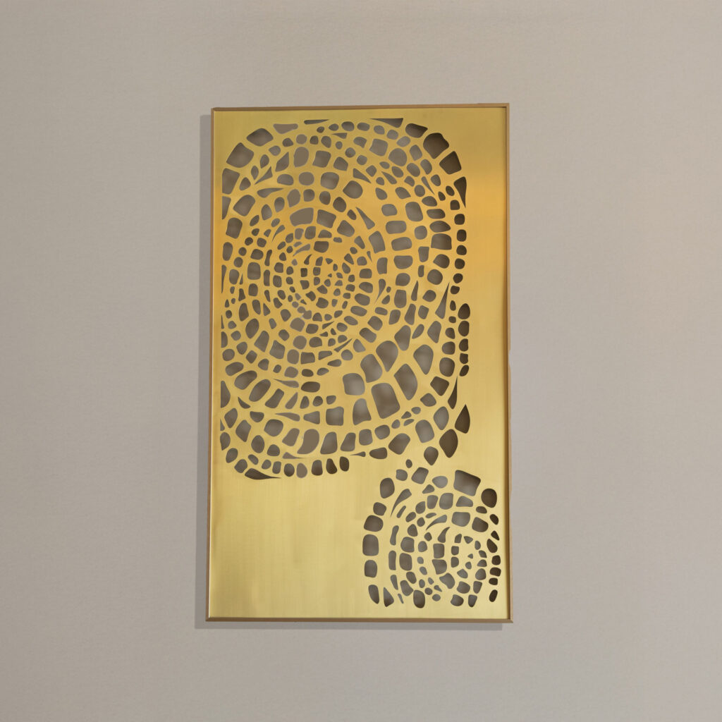 Brass Golden Spiral Jali