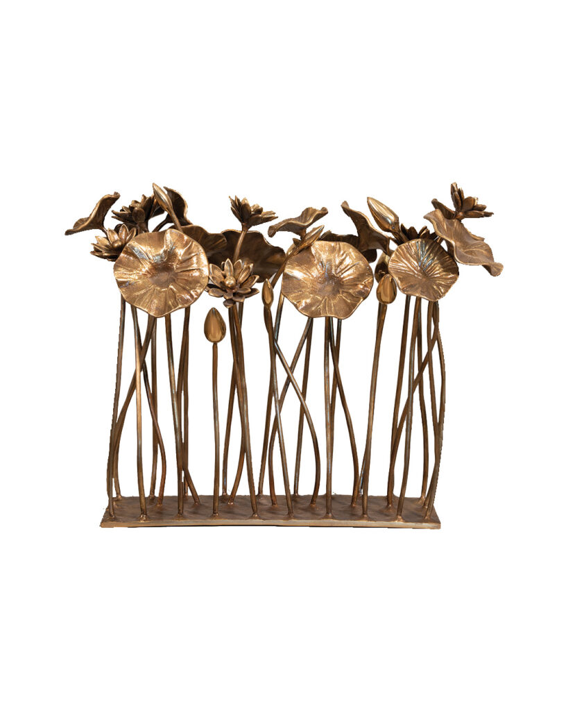 Brass Lotus Table Rail