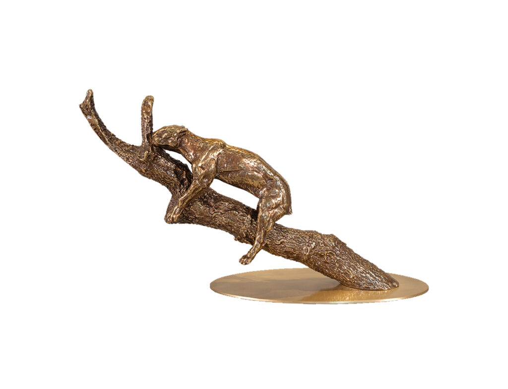 Brass Leopard Sculpture