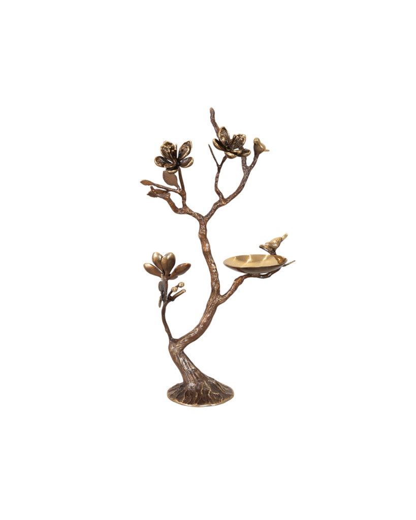 Brass Blooming Tree Sculpture